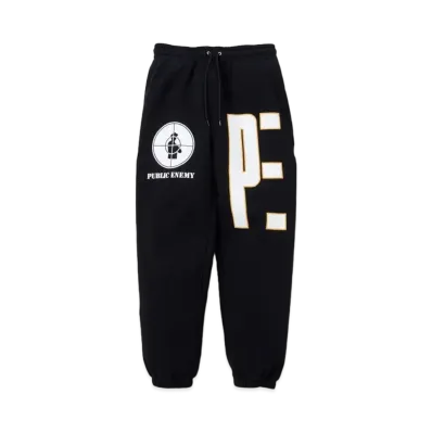 NEIGHBORHOOD x PUBLIC ENEMY x MAJESTIC Sweatpants "Black"