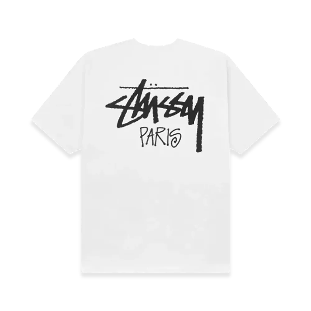 Stussy Stock Paris Tee "White"