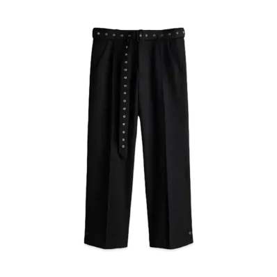 rokh x H&M Belted Wool Pants "Black"