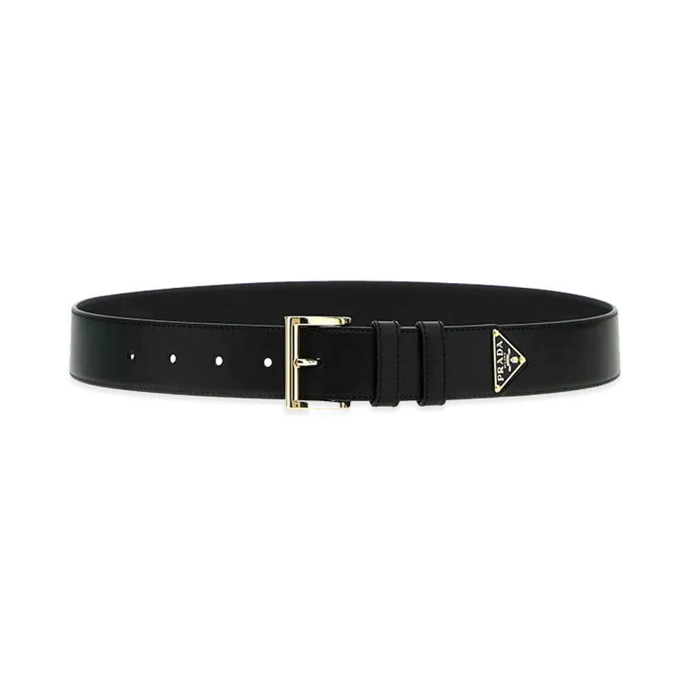 PRADA Women's 'City Calf' Belt "Black"