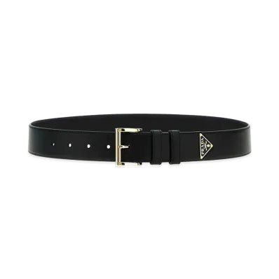 PRADA Women's 'City Calf' Belt "Black"