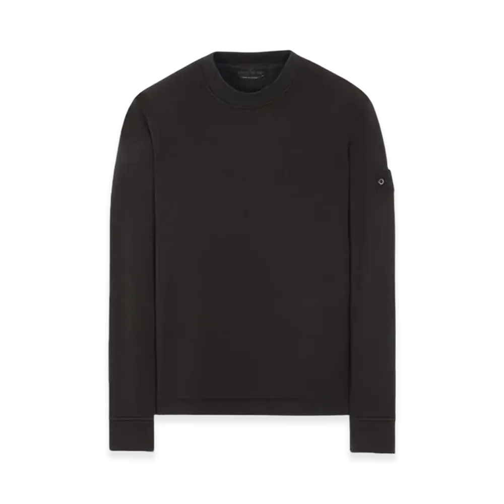 Stone Island 633F3 Ghost Piece Cotton Jersey Crewneck Sweatshirt - 23FW "Black"