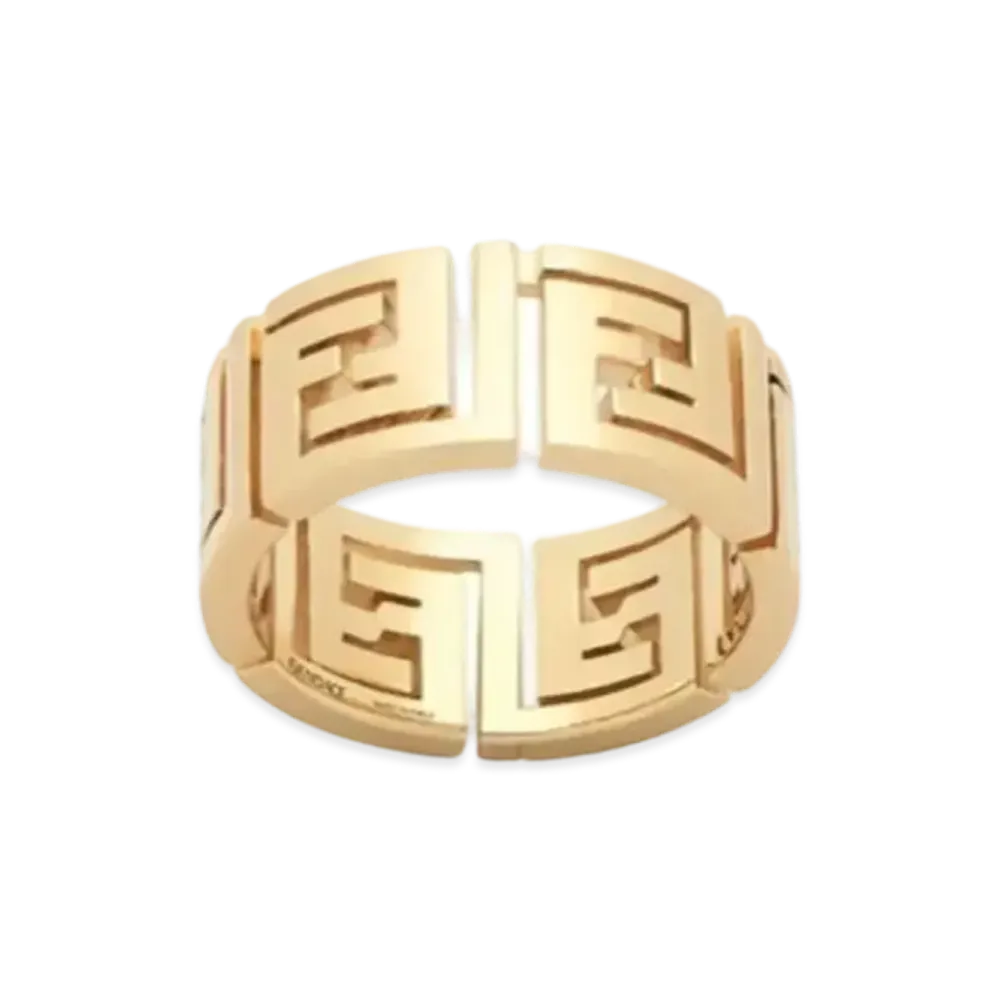FENDI x Versace Fendace Gold-Colored Ring "Gold"
