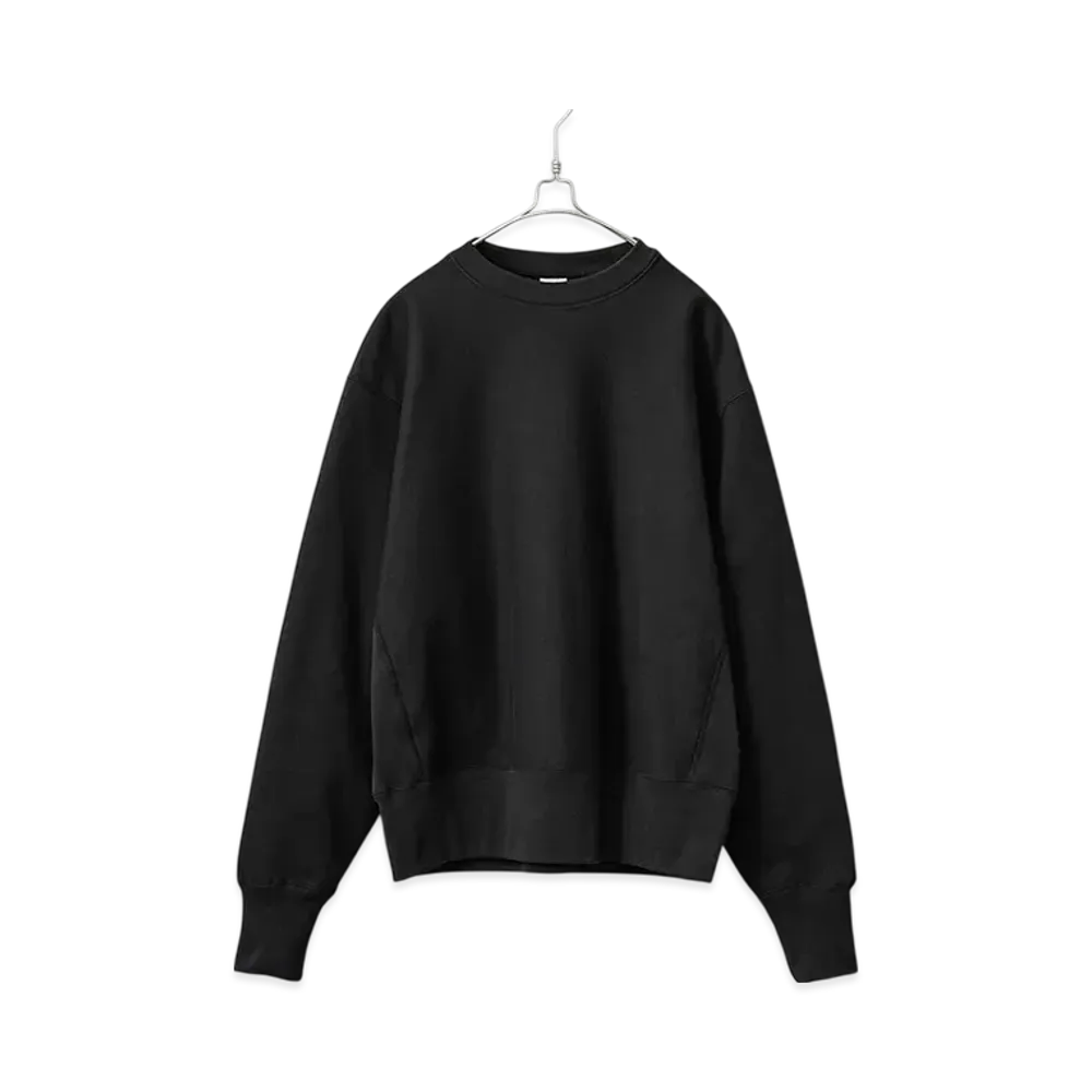 Healthknit Rocker Weight Crew Neck Sweatshirt "Ink Black"