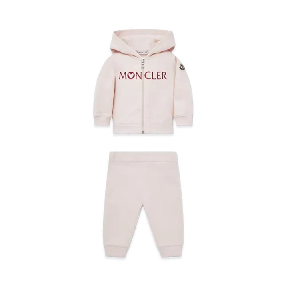 MONCLER Kids Hoodie And Jogger "Pink"