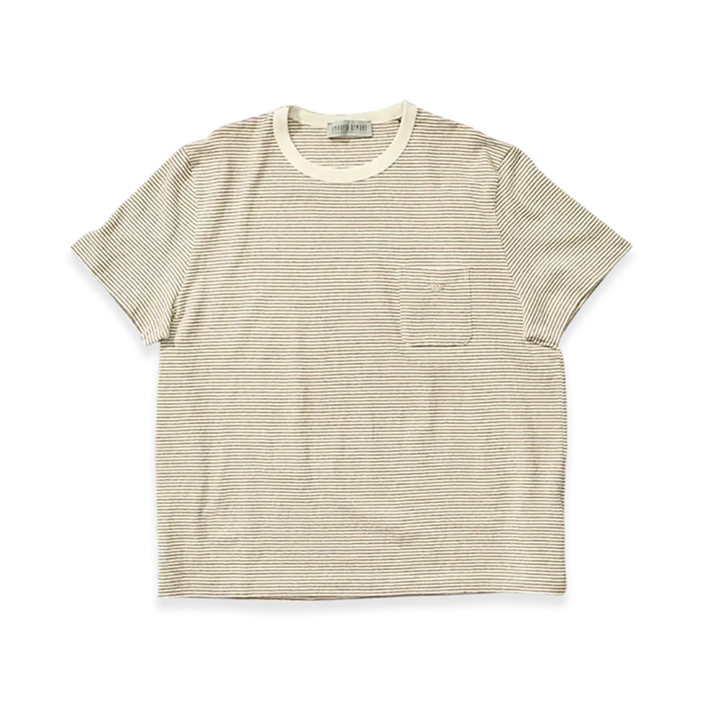 OUR LEGACY Work Shop x Emporio Armani Tasca T-Shirt "Cannoli Stripe"