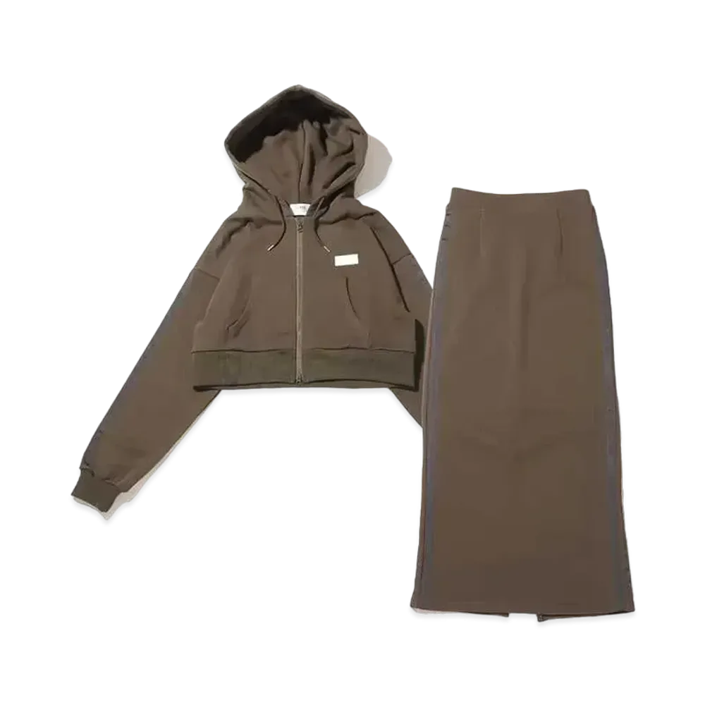 atmos pink x Everylys Line Sweat Setup "Khaki"