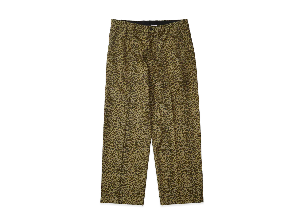 Supreme Leopard Wool Trouser "Tan"