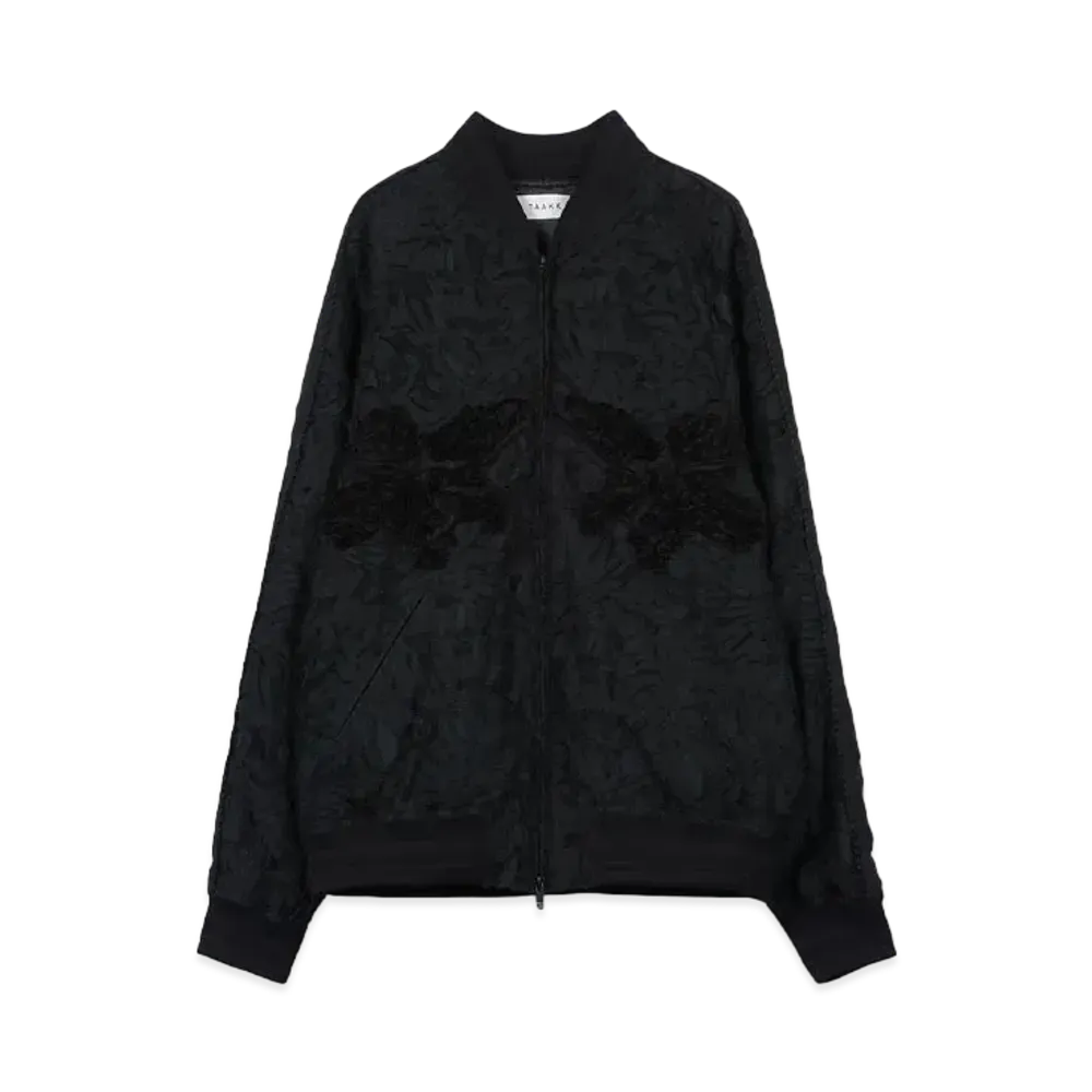 TAAKK CUT JACQUARD BLOUSON "BLACK"