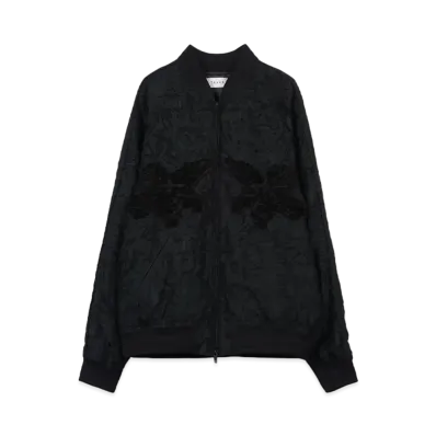 TAAKK CUT JACQUARD BLOUSON "BLACK"