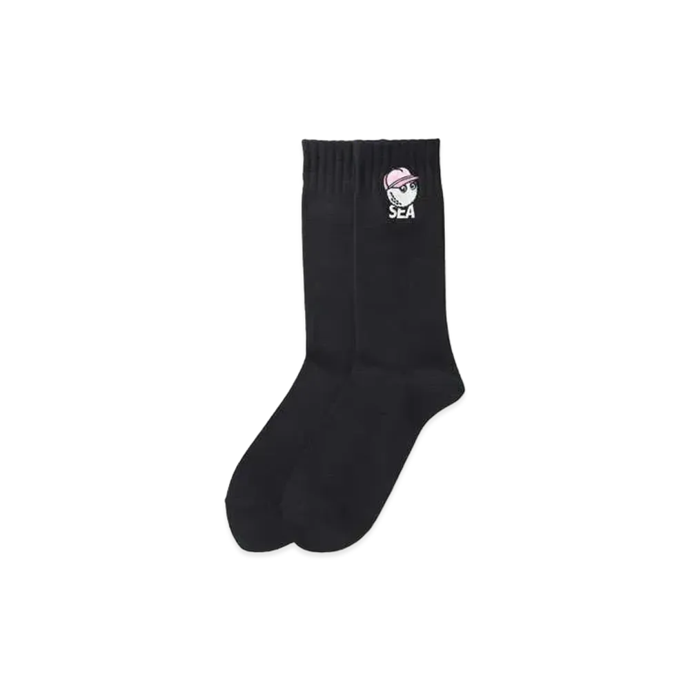 WIND AND SEA x MALBON SOX "Black"