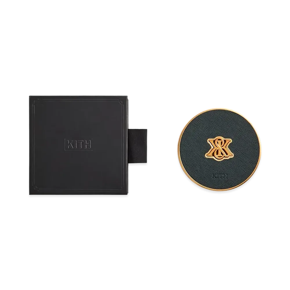 Kithmas Crest Set of 4 Leather Coasters "Stadium"