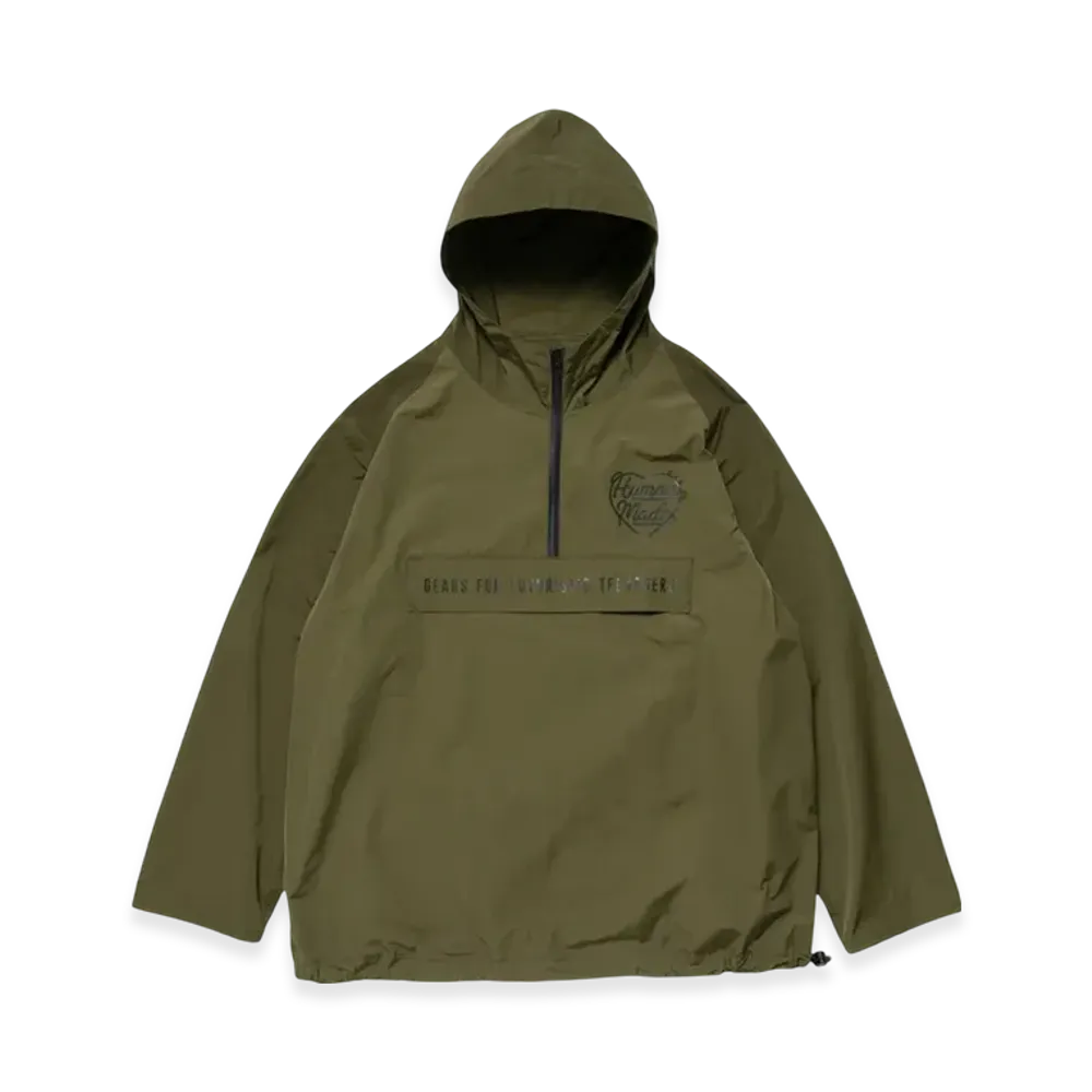 HUMAN MADE Half-Zip Anorak "Olive Drab"