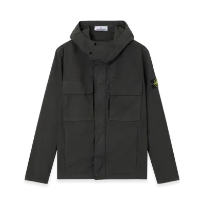 Stone Island Q100012 Canvas Weave Cotton Organic Cotton "Lead Gray"