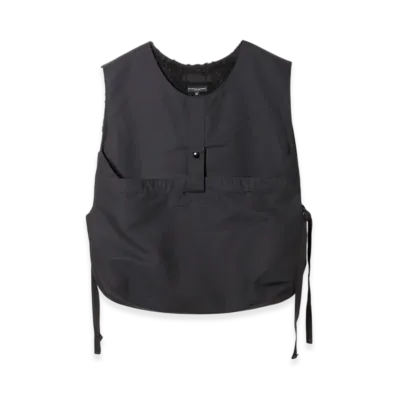 ENGINEERED GARMENTS Newsboy Vest - Cotton Double Cloth "Black"