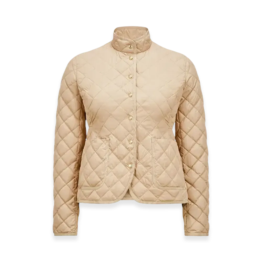 MONCLER Epin Fit & Flare Short Down Jacket "Beige"