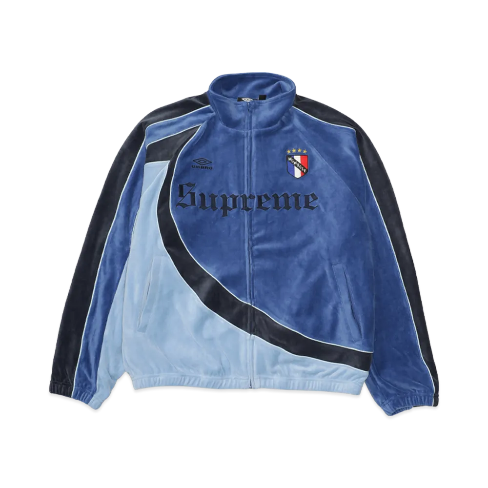 Supreme x Umbro Velour Track Jacket "Blue"