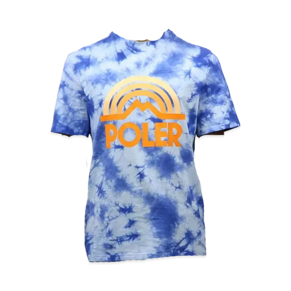 POLeR Mountain Rainbow Tee "Blue"