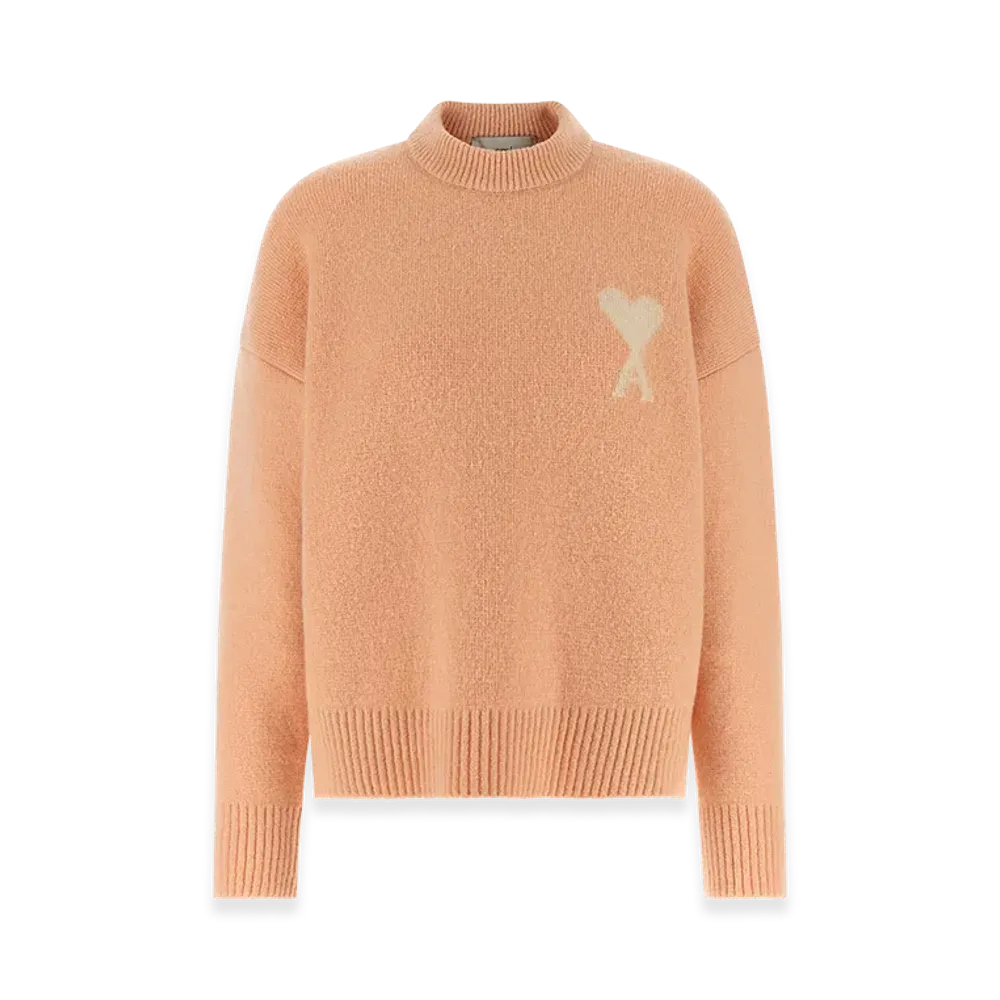 AMI PARIS Women's Ami De Coeur Sweater "Pink"