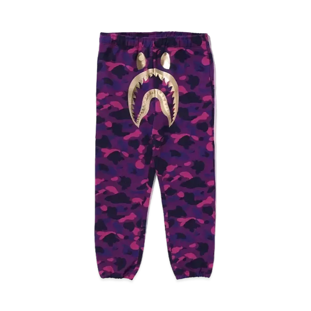 A BATHING APE Shark Sweat Pants "Purple"