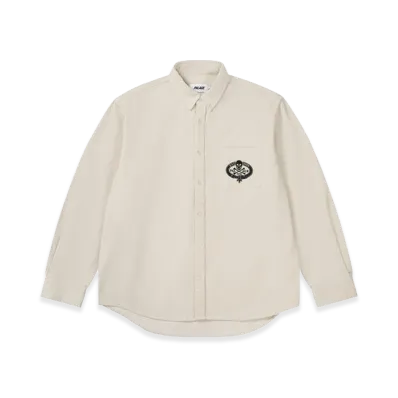 PALACE Skull Crest Cord Shirt "White"