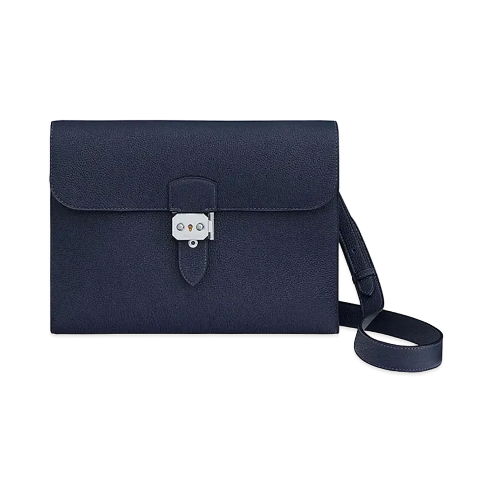 Hermes Sac a Depeches 29 Messenger Bag "Bleu Nuit"