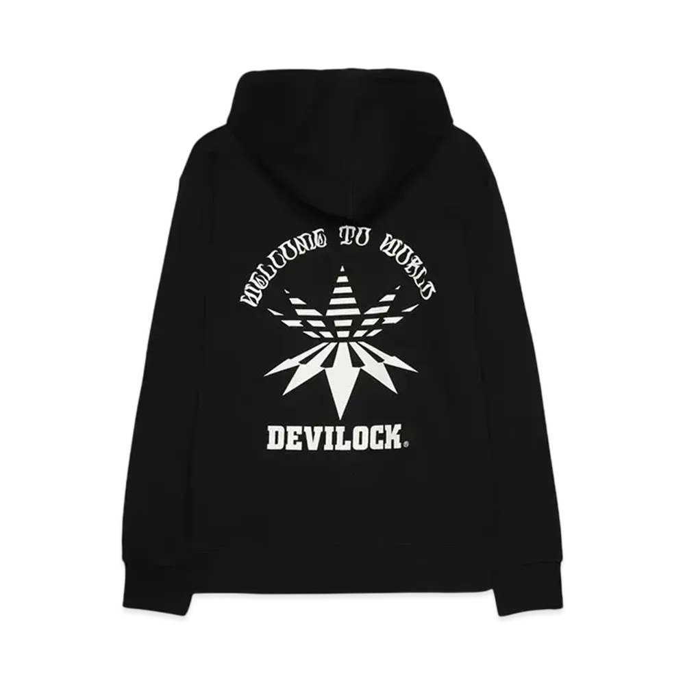 DEVILOCK VECTOR LOGO ZIP HOODIE "BLACK"