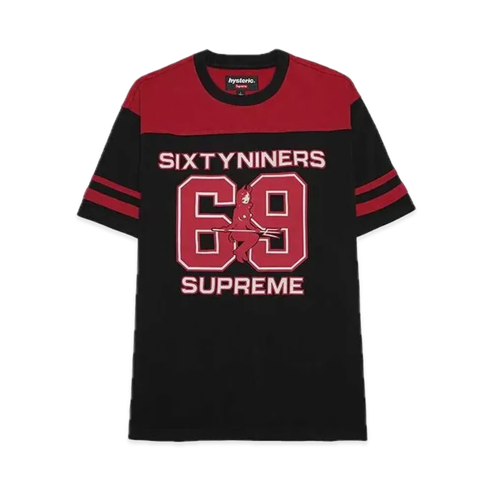 Supreme x HYSTERIC GLAMOUR 69 Football Top "Black"