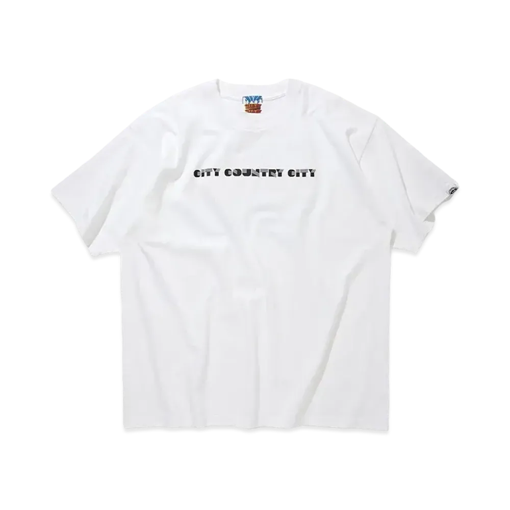 CITY COUNTRY CITY Cotton T-shirt_SE "WHITE"