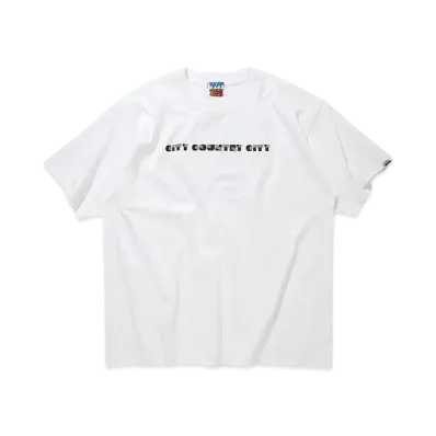 CITY COUNTRY CITY Cotton T-shirt_SE "WHITE"