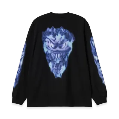 Carhartt WIP Babybrush Grin Long Sleeve T-Shirt "Black"