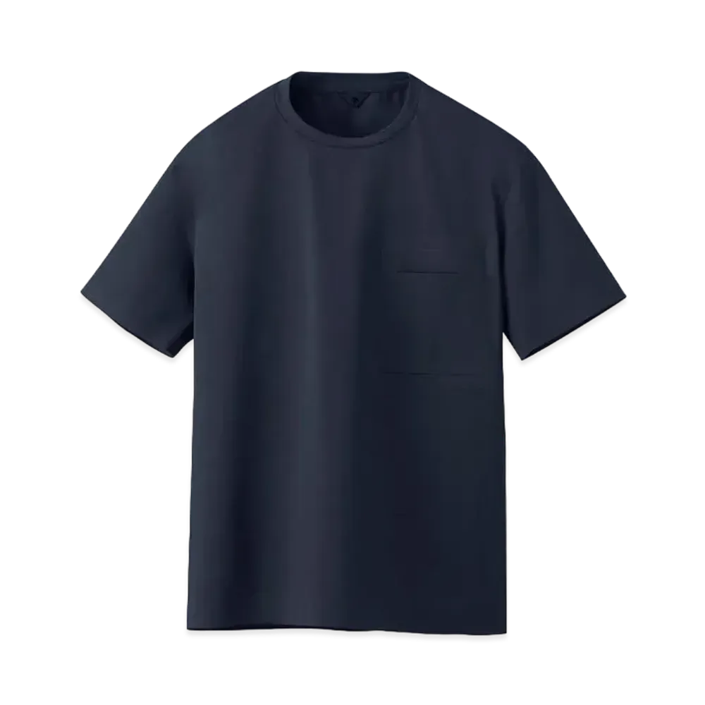 DESCENTE ALLTERRAIN Crean Cut Seamless T- Shirt "Navy"