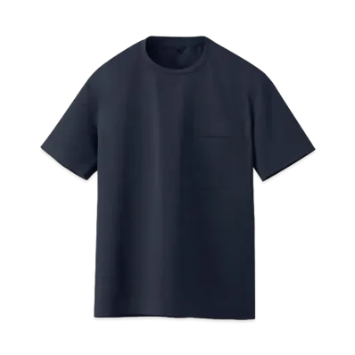 DESCENTE ALLTERRAIN Crean Cut Seamless T- Shirt "Navy"