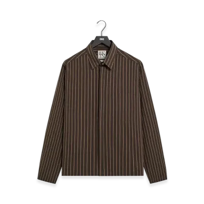 Kith &Kin Striped Poplin Nico Shirt "Derby"