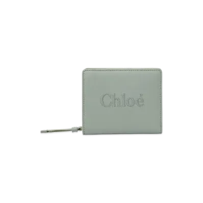 Chloe Sense Compact Wallet "Bay Green"