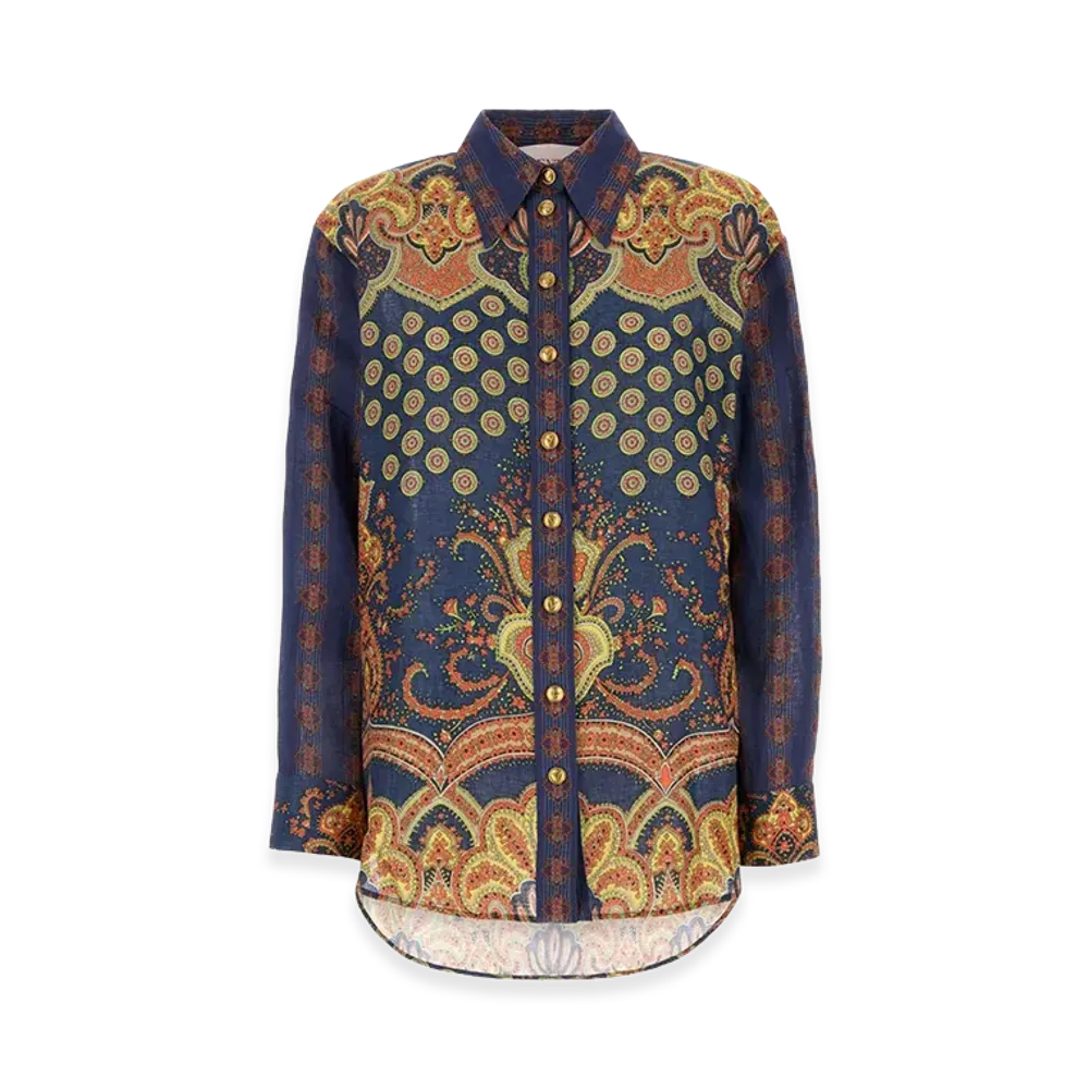 Valentino Women's Linen Shirt "Printed"