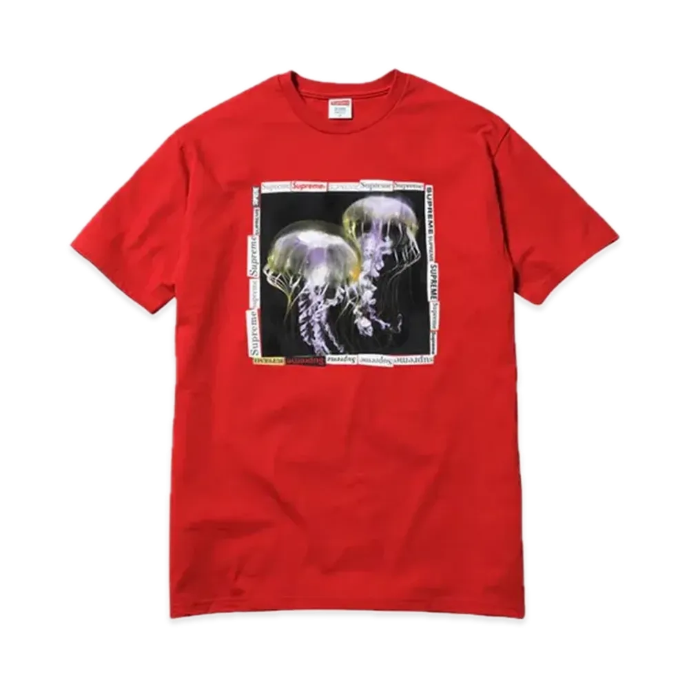 シュプリーム ジェリーフィッシュ Tシャツ "レッド"