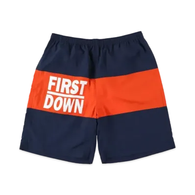 FIRST DOWN NYLON TASLAN SWIM SHORTS "Navy"