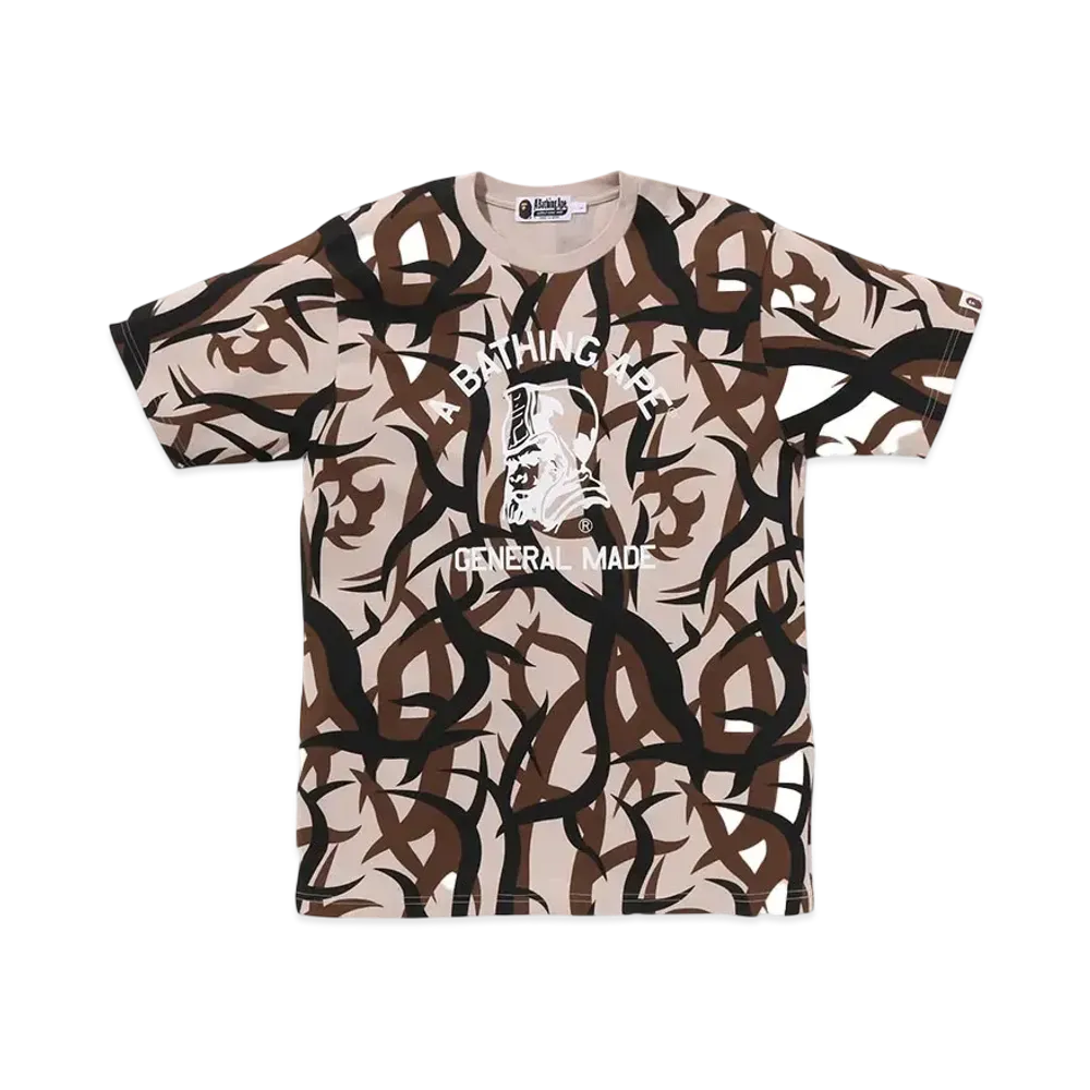A BATHING APE Trial Camo General Tee "Beige"