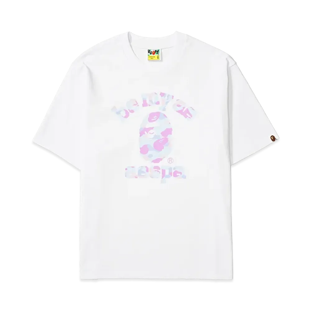A BATHING APE x aespa College Relaxed Fit Tee 