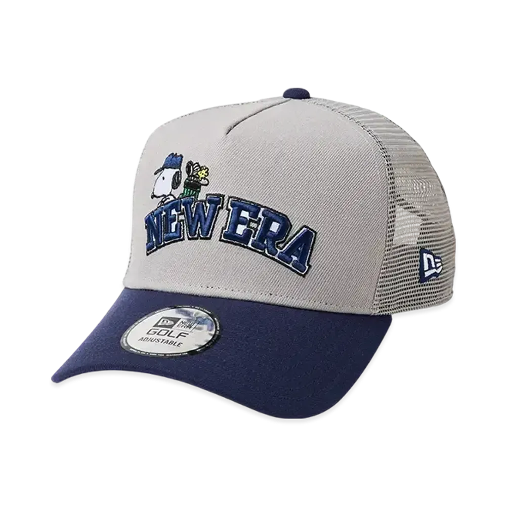 NEW ERA Golf 9Forty A-Frame Tracker Arch Logo "Gray/Light Navy"