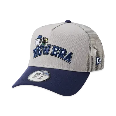 NEW ERA Golf 9Forty A-Frame Tracker Arch Logo "Gray/Light Navy"