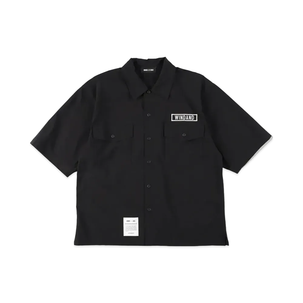 WIND AND SEA MIL NYLON S/S SHIRT "Black"