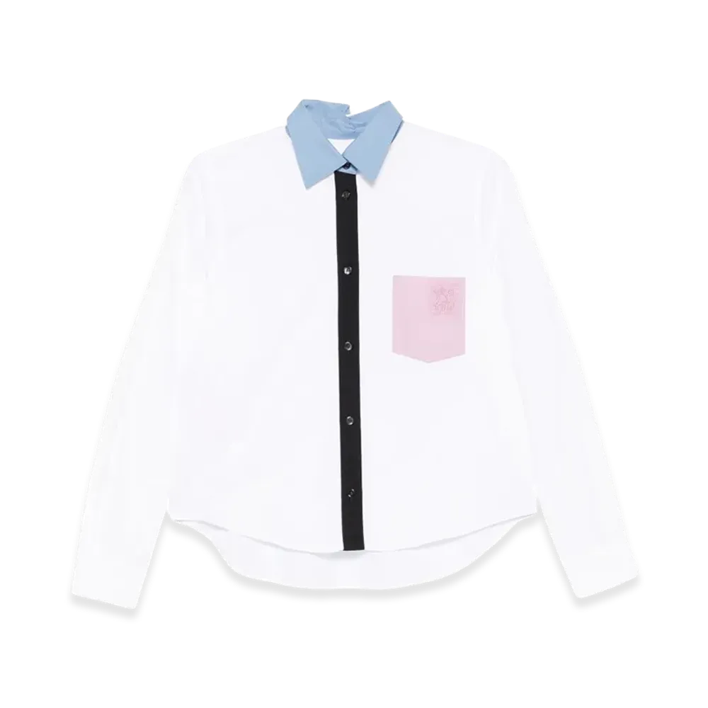 MARNI Women's Shirts "White/Light Blue/Pink"