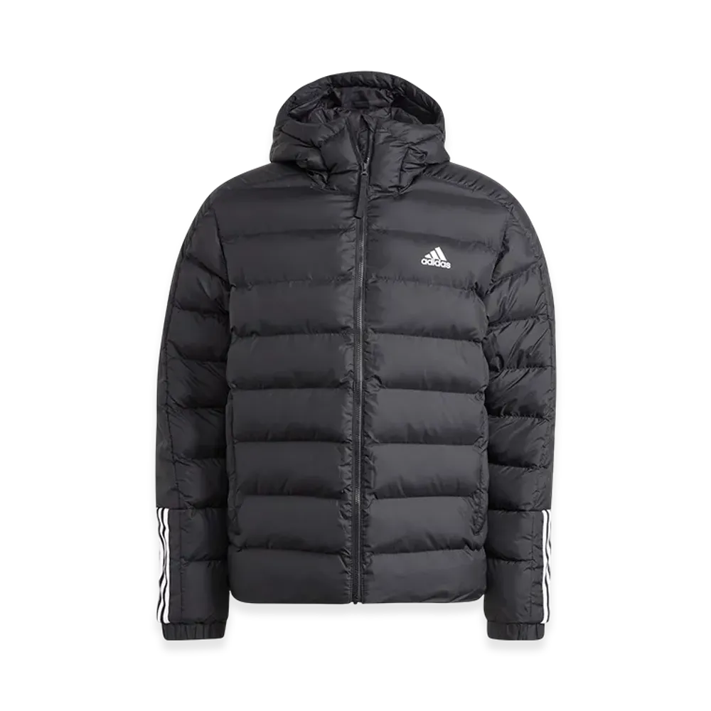 adidas Itavic Three Stripes Midweight Hooded Jacket "Black"