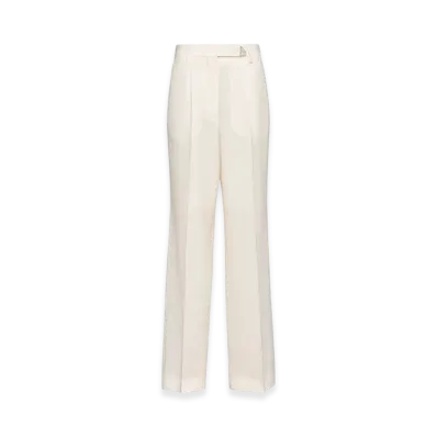 PRADA Women's Kid Mohair Pants "Ivory"