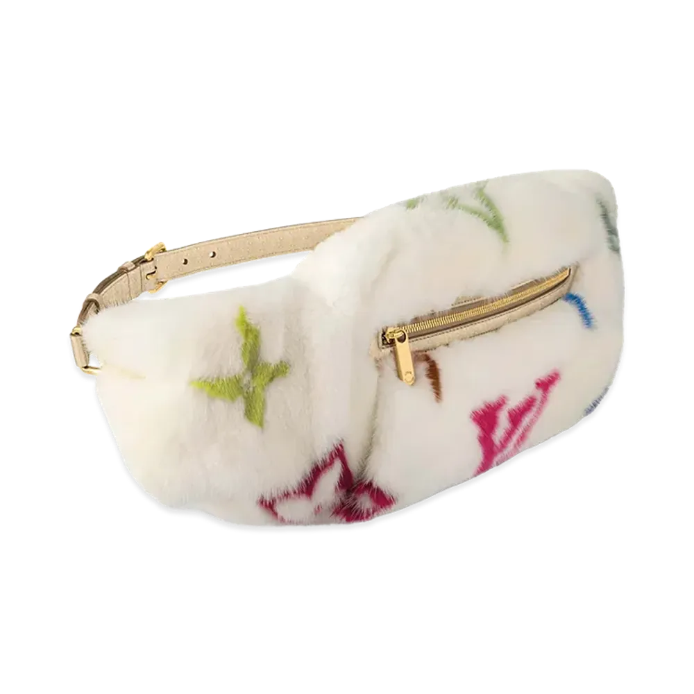 Louis Vuitton x Takashi Murakami Mink Bum Bag "White"