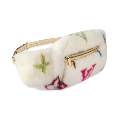 Louis Vuitton x Takashi Murakami Mink Bum Bag "White"