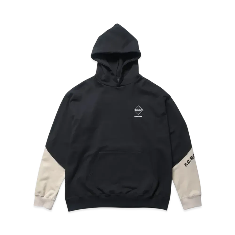 F.C.Real Bristol Panel Baggy Sweat Hoodie "Black"