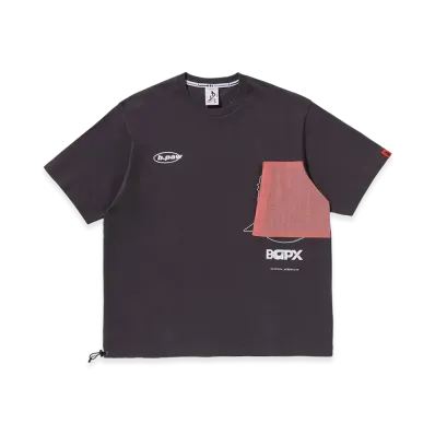 A BATHING APE x KAZUKI KURAISHI Bapx Pocket SS Tee "Charcoal"